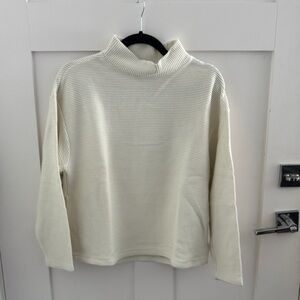 Madewell Cream Turtleneck Sweater